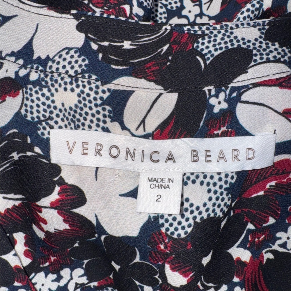 Veronica Beard Franklin Printed Silk Dress - Picture 6 of 11